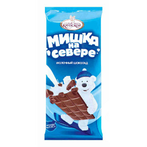 Шоколад молочный 90 грамм "Мишка на севере" в Краснозаводске